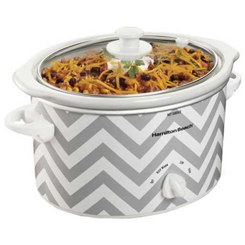 Bella Triple Slow Cooker Buffet & Server 3 -1.5 Quart Oval Shaped Stoneware  Pots