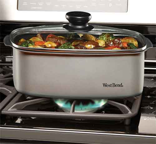 85156 by Westbend - West Bend 85156 6-Quart Round Crockery Cooker
