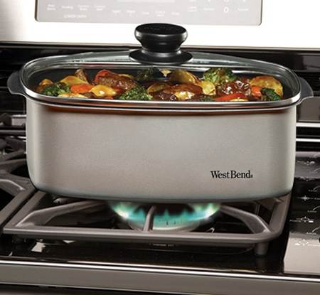 West Bend Versatility 84915G - Slow cooker - 5 qt - 210 W - green 