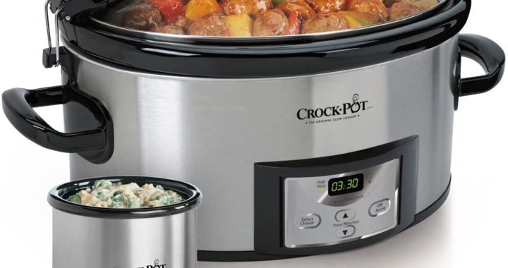 Crock-Pot Quart Cook & Carry Slow Cooker with 16-Ounce Little Dipper Warmer